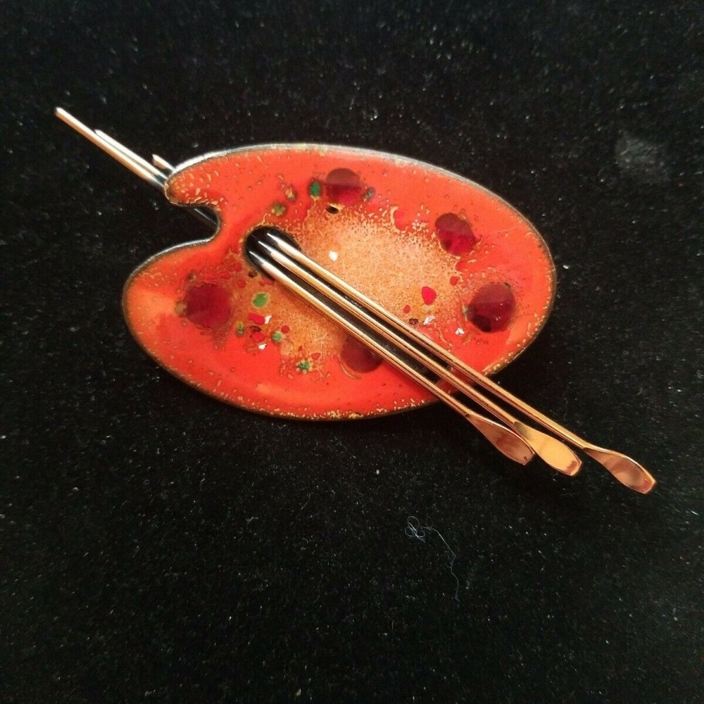Vintage Matisse Renoir Copper Enameled ART PALETTE